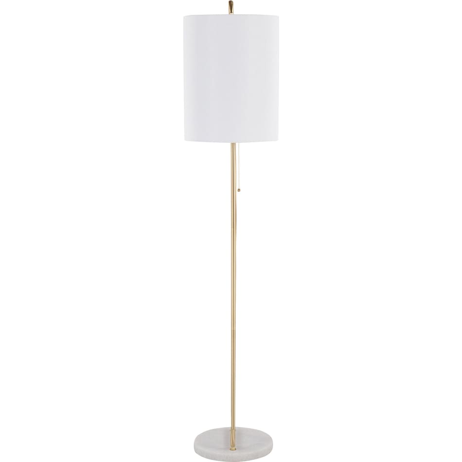 roxette white floor lamp   