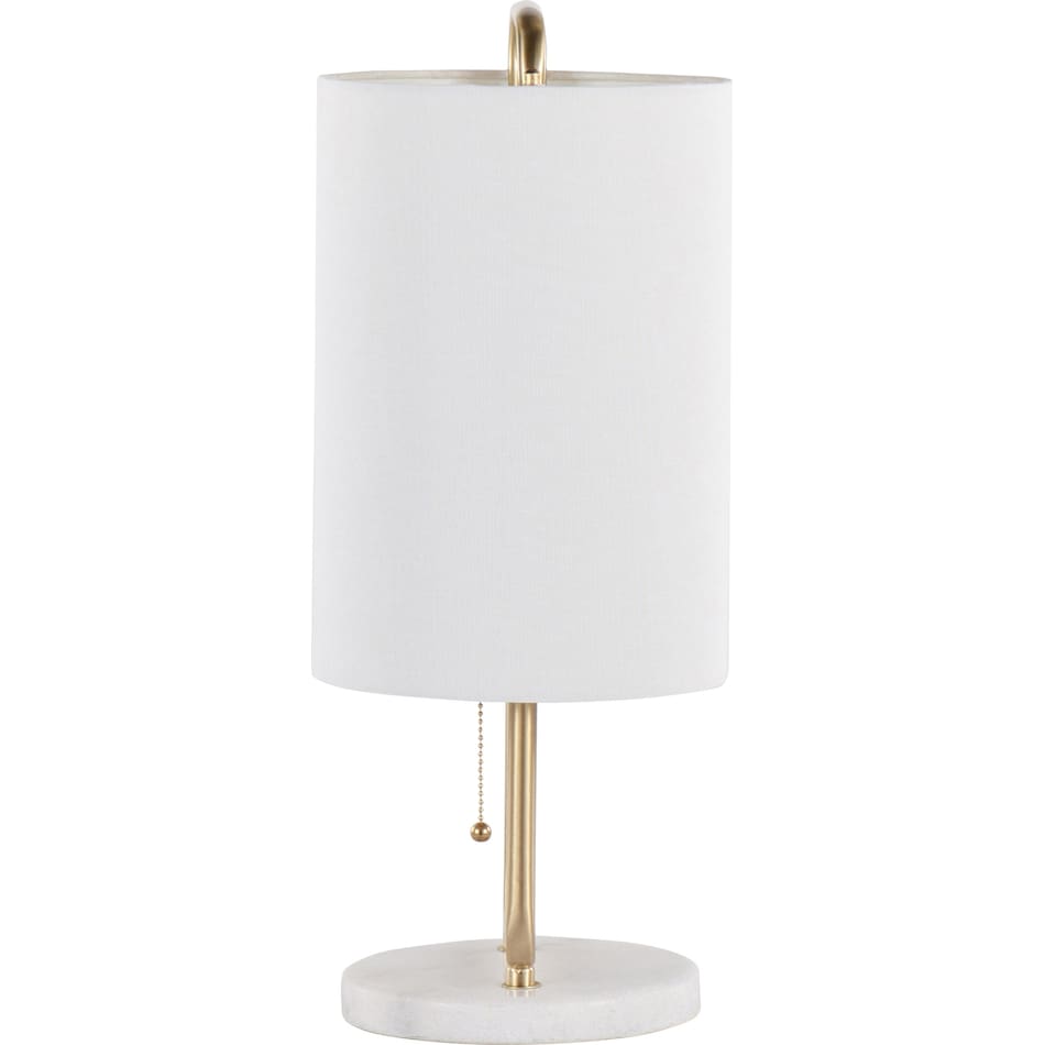 roxette white table lamp   