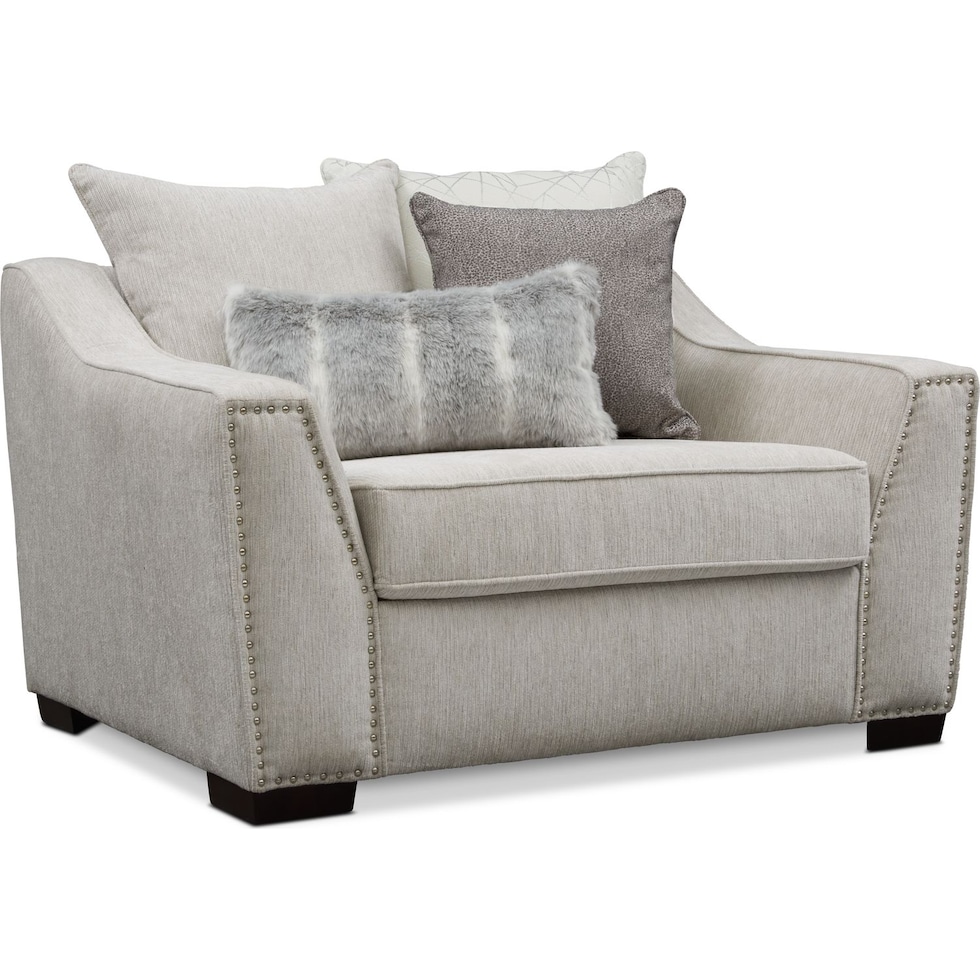 roxie gray chair and a half   