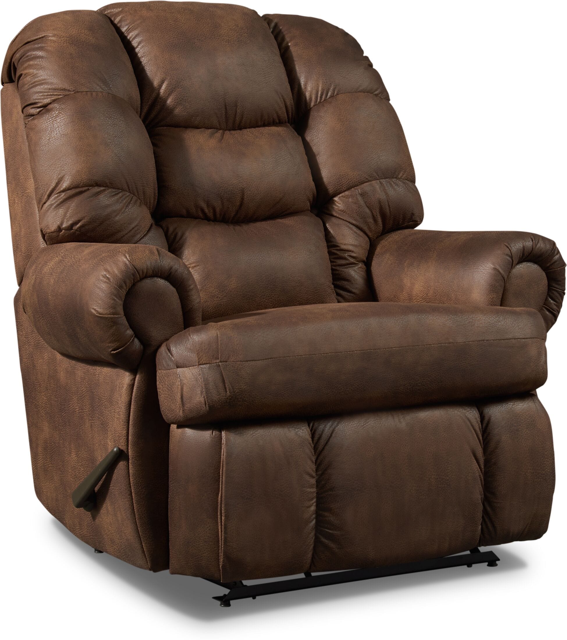 brown manual recliner