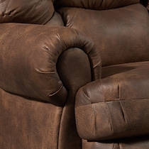 roy dark brown manual recliner   