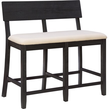Rozon Counter-Height Dining Bench - Dark Cherry