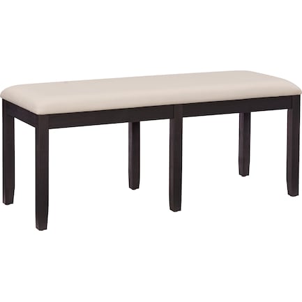 Rozon Backless Dining Bench - Dark Cherry