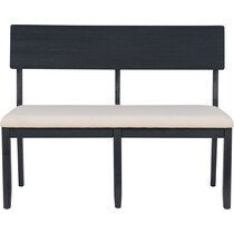 rozon gray dining bench   