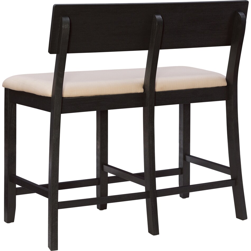 rozon gray dining bench   