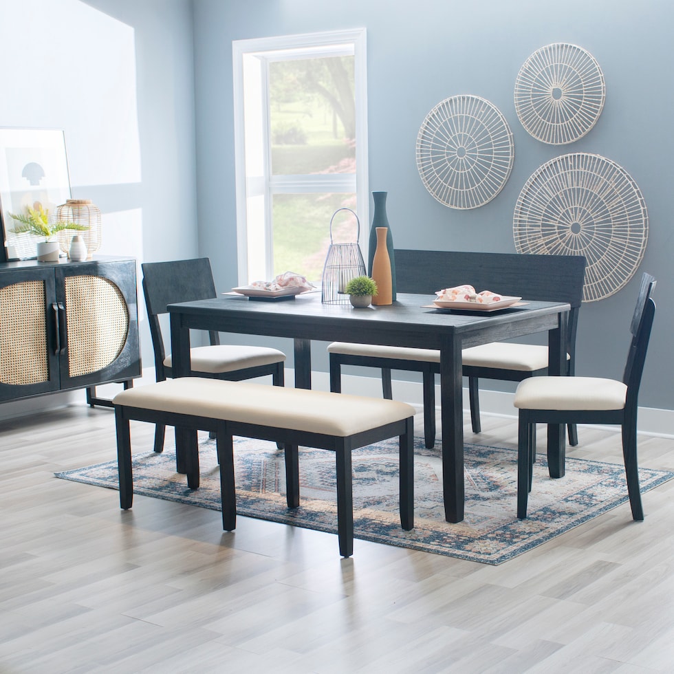 rozon gray dining table   