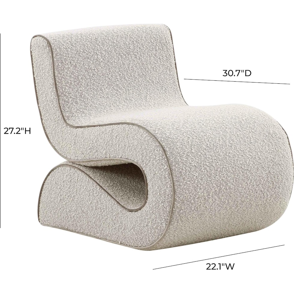 ruben gray accent chair   