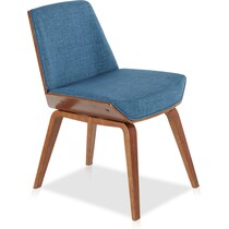 rubeus blue accent chair   