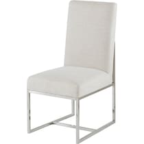 rubeus white chair   