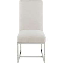 rubeus white chair   