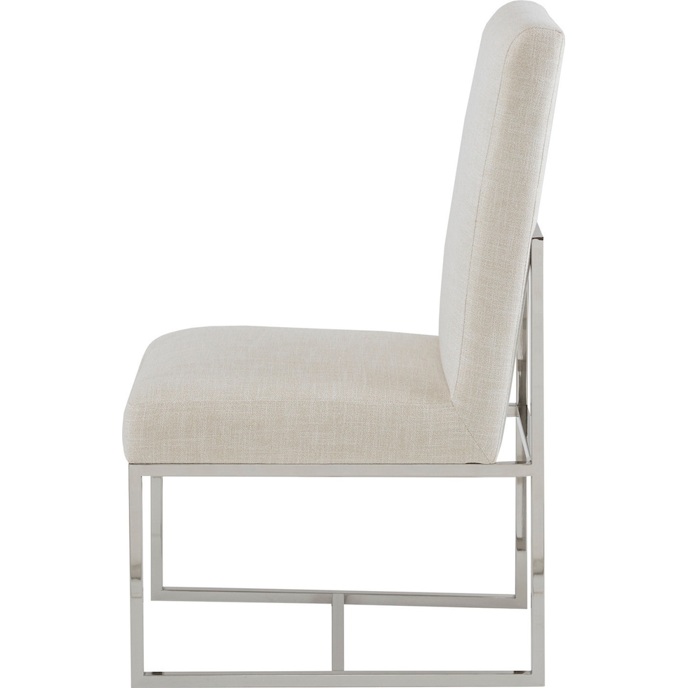 rubeus white chair   