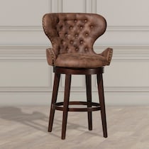 rudy dark brown bar stool   