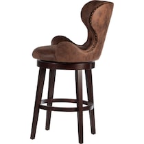 rudy dark brown bar stool   