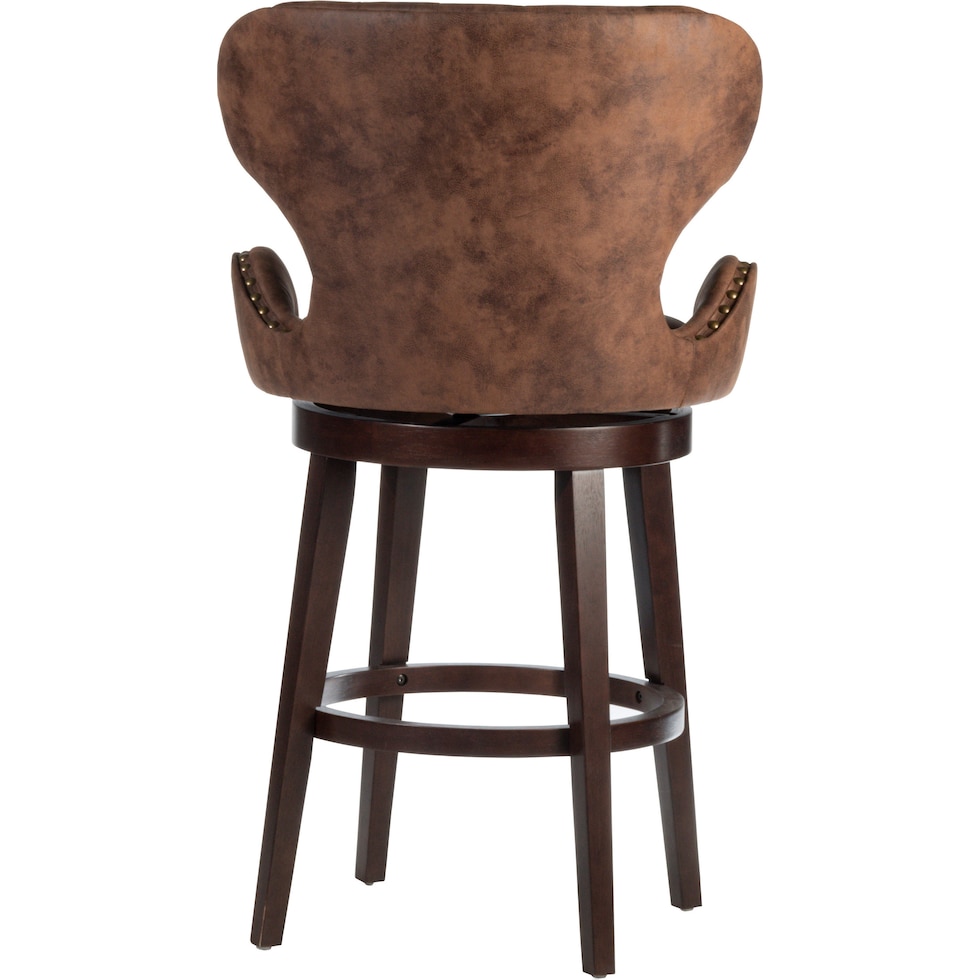 rudy dark brown bar stool   