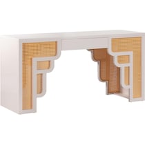 rue cream natural executive desk   