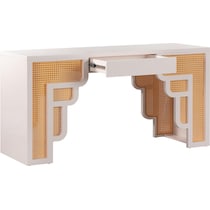 rue cream natural executive desk   