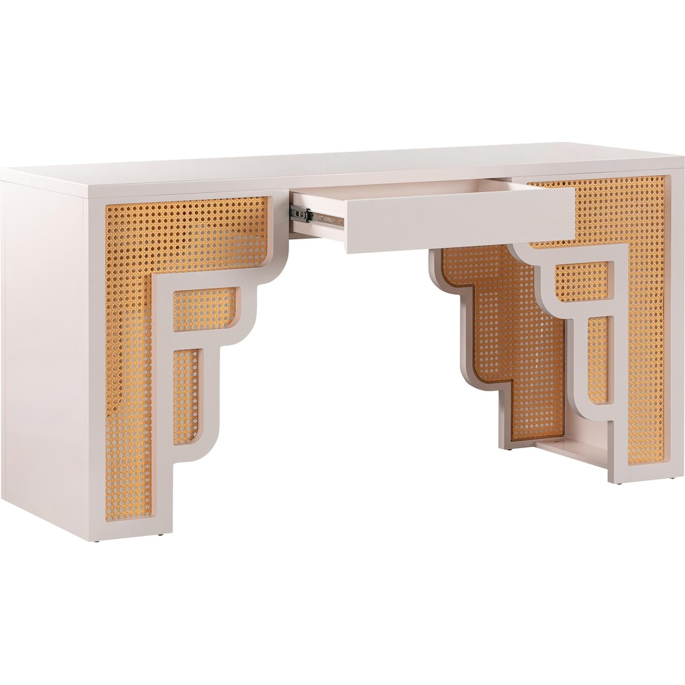 rue cream natural executive desk   