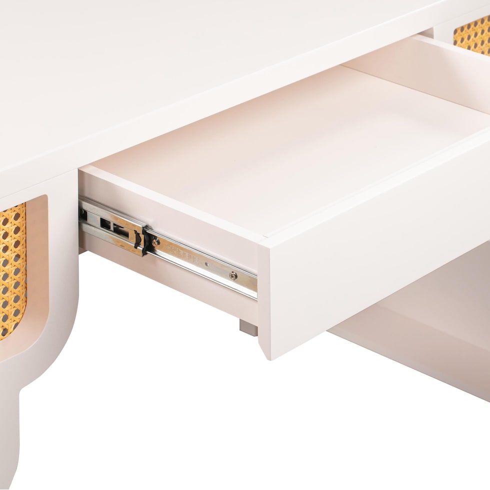 rue cream natural executive desk   