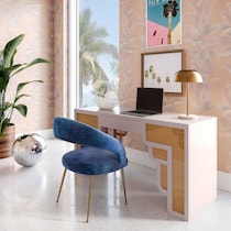 rue cream natural executive desk   