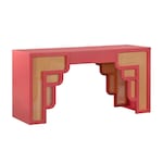 rue pink natural executive desk   