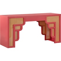 rue pink natural executive desk   