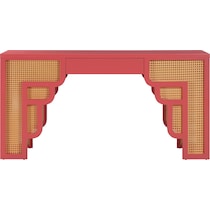 rue pink natural executive desk   