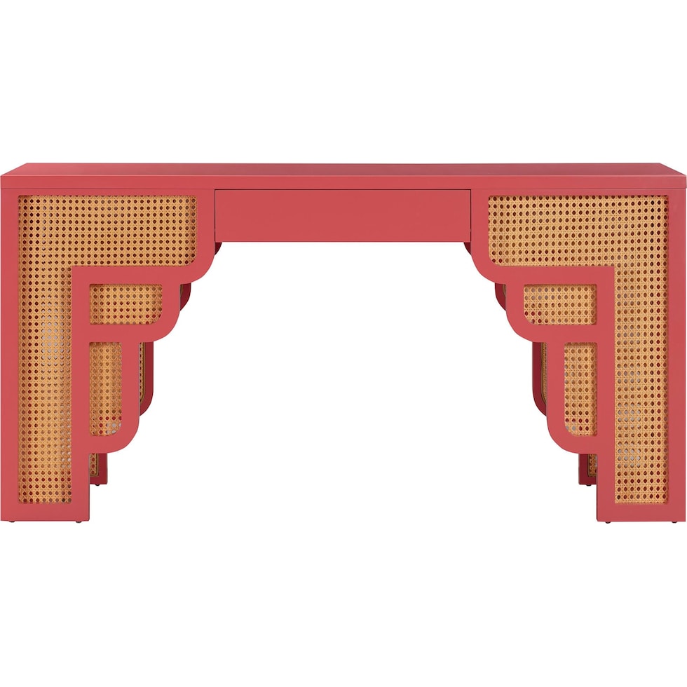 rue pink natural executive desk   