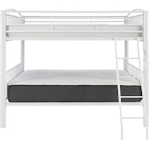 rufio white full over full bunk bed   