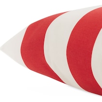 rugby red white outdoor pillow   