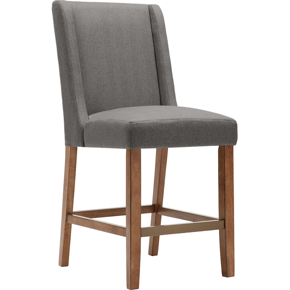 rupert gray counter height stool   