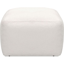 rupi white ottoman   