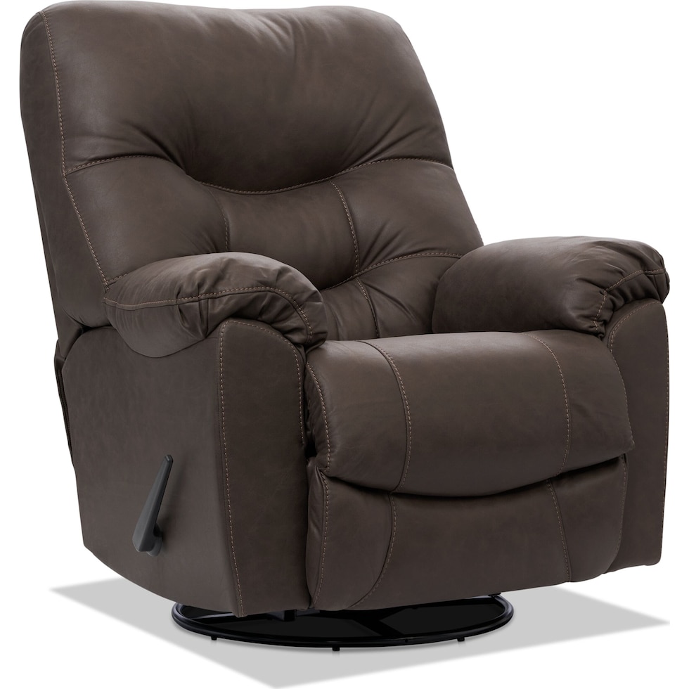 russ dark brown recliner   