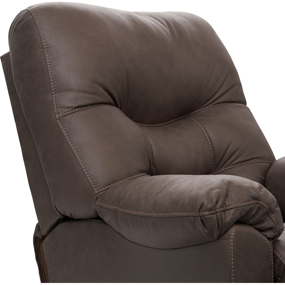 russ dark brown recliner   