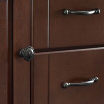 ruth dark brown kitchen cart   