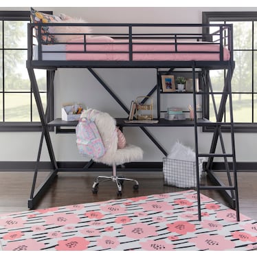 Ryker Loft Bed with Desk