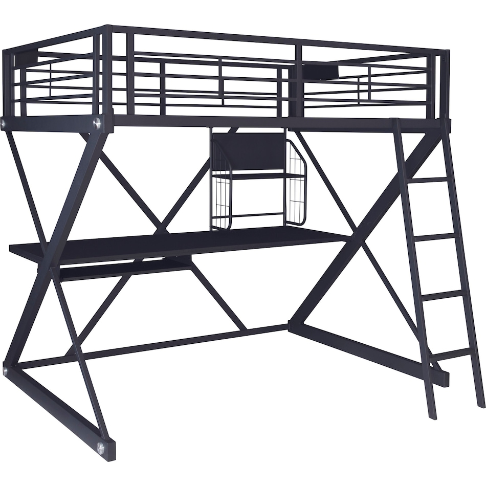 Ryker Full Loft Bed with Desk Value City Furniture