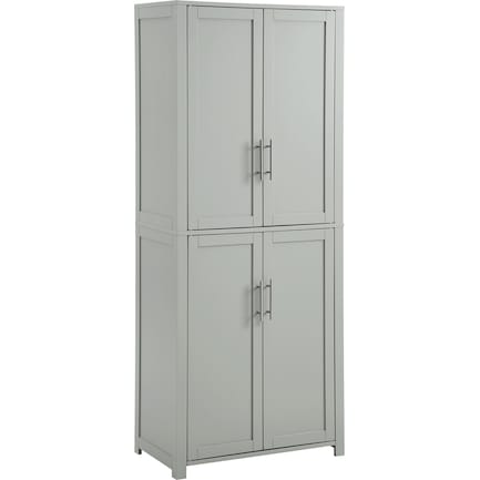 Rylan Tall Pantry - Gray