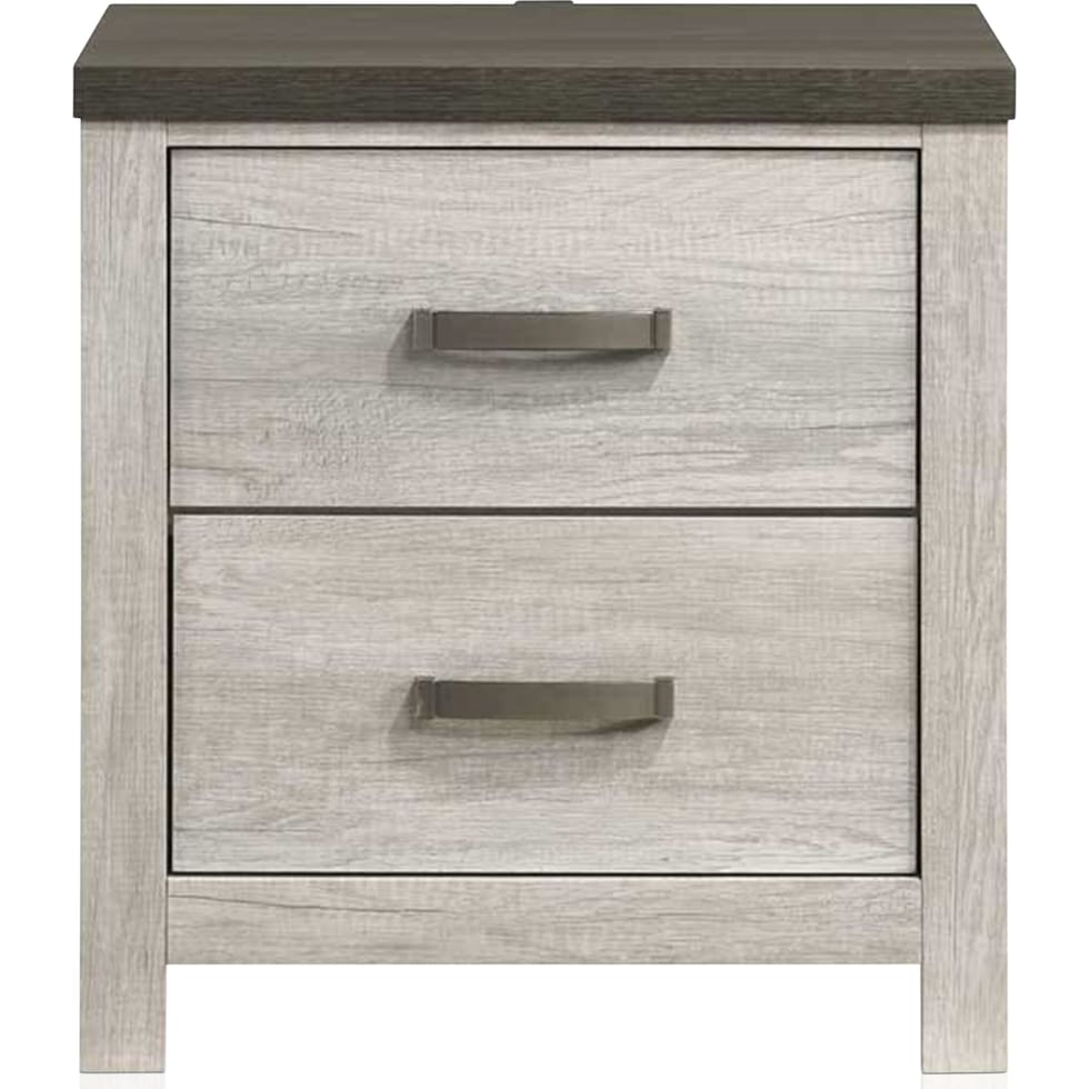 ryland bedroom two tone nightstand   