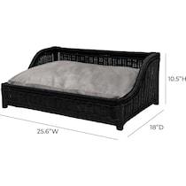 ryle black pet furniture   