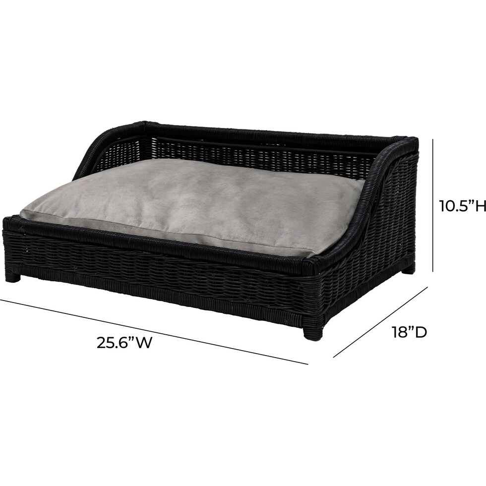ryle black pet furniture   