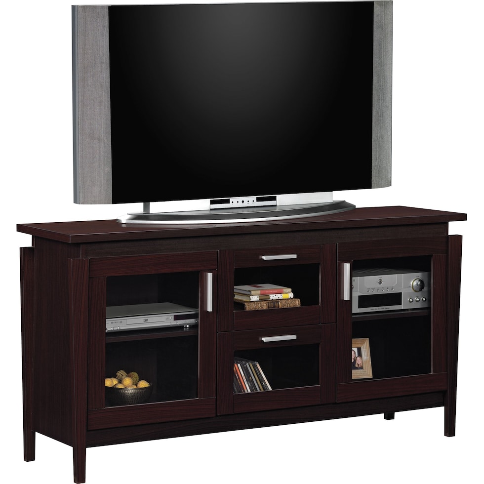 saber dark brown tv stand   