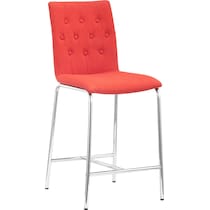 saber orange counter height stool   