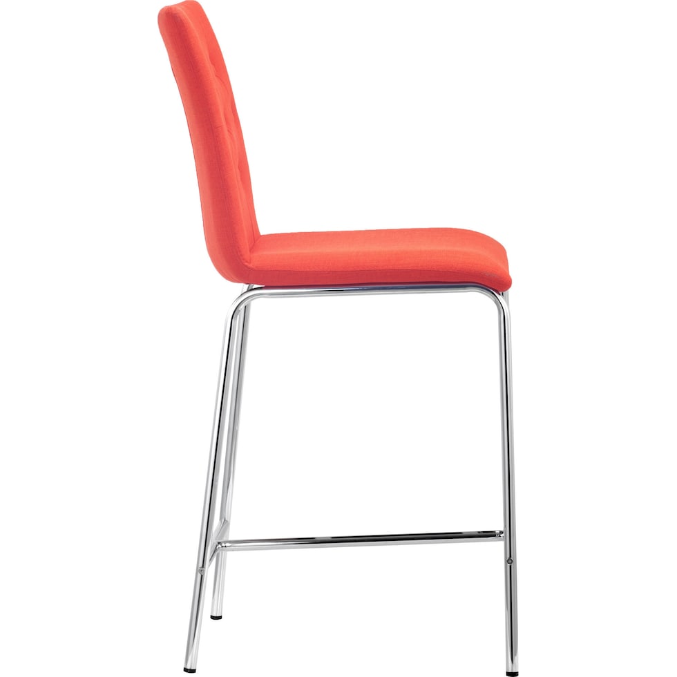 saber orange counter height stool   