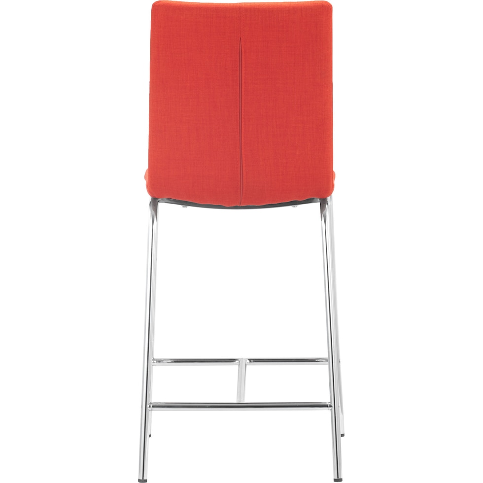 saber orange counter height stool   