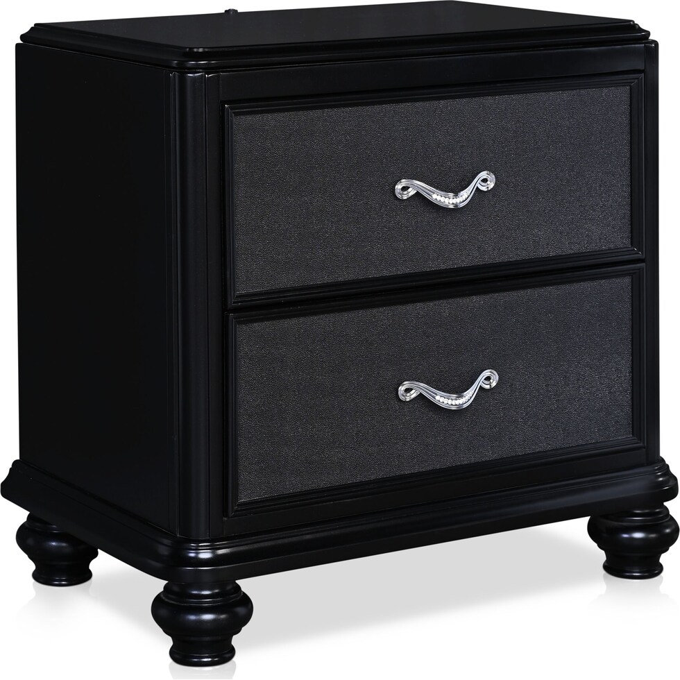 sabrina black  pc queen bedroom   