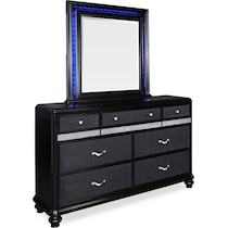 sabrina black dresser & mirror   