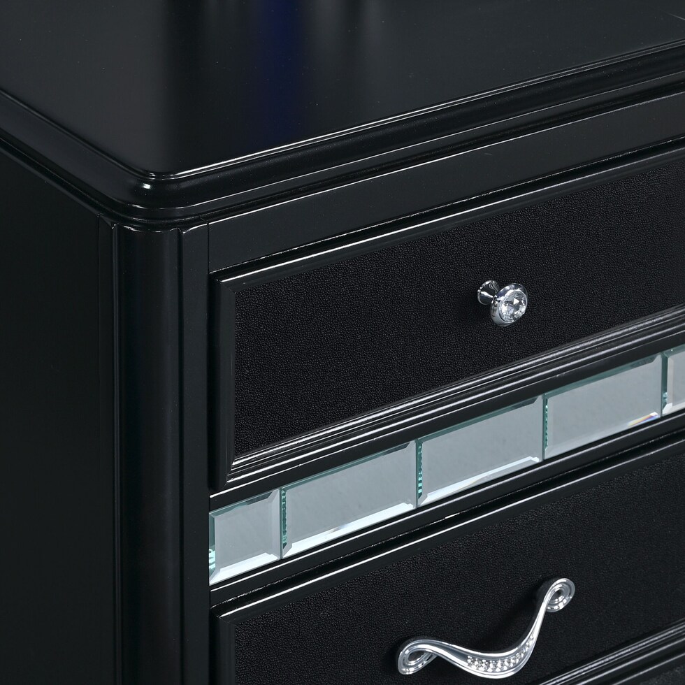 sabrina black dresser & mirror   