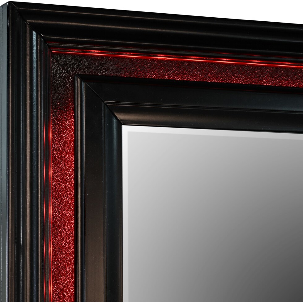 sabrina black dresser & mirror   