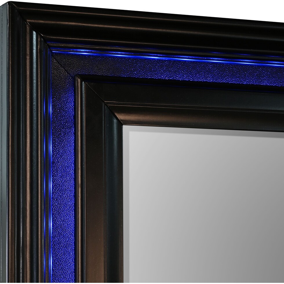 sabrina black dresser & mirror   