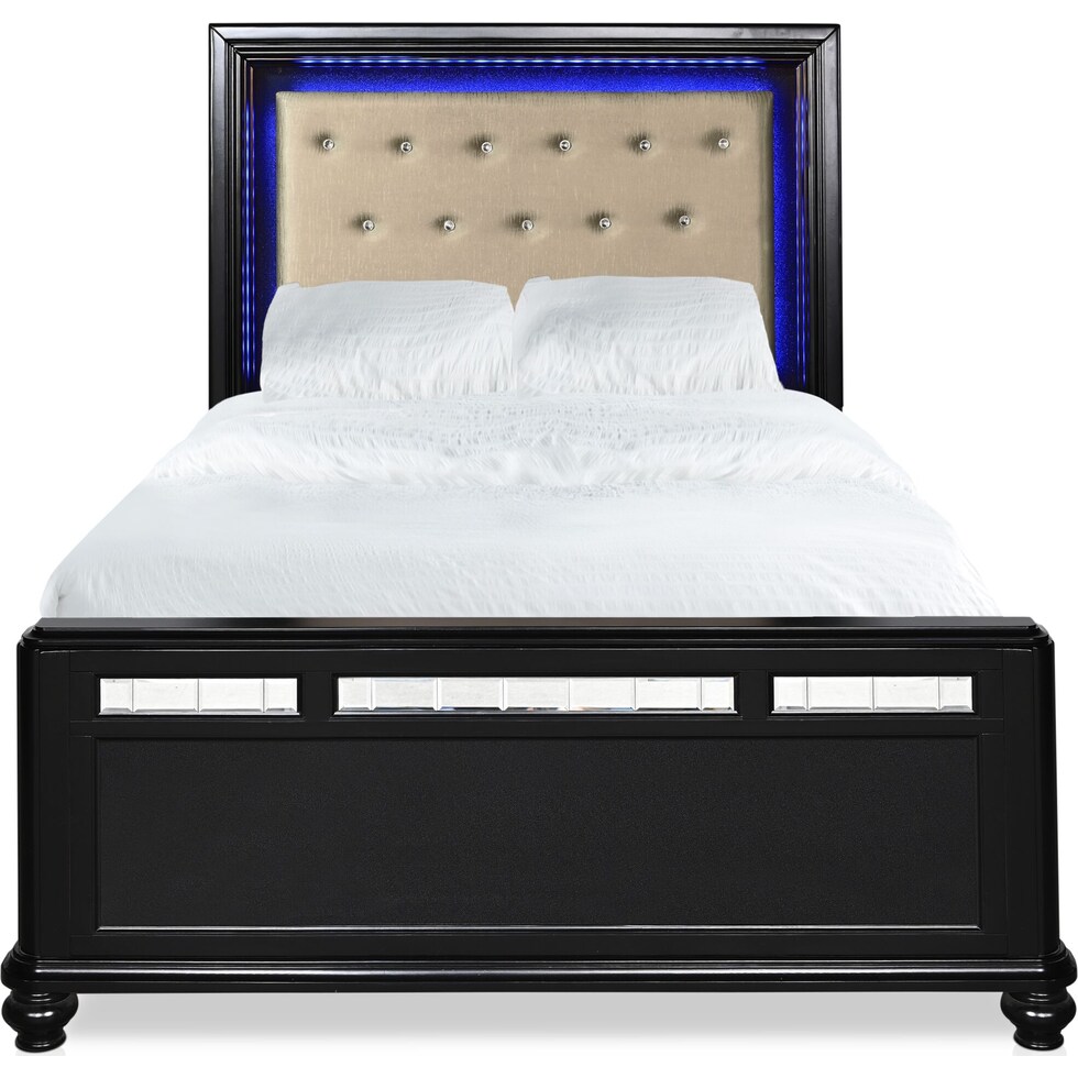 sabrina black king bed   